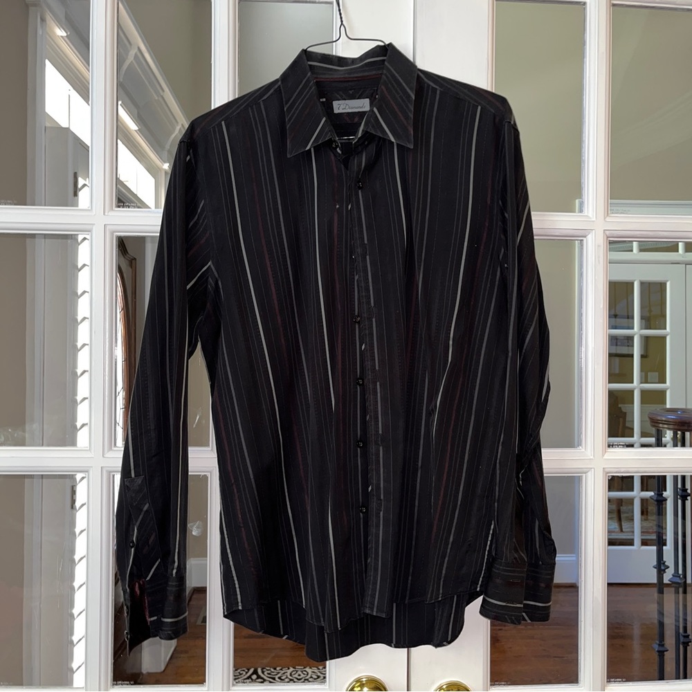 7 Diamond Striped Dress Shirt